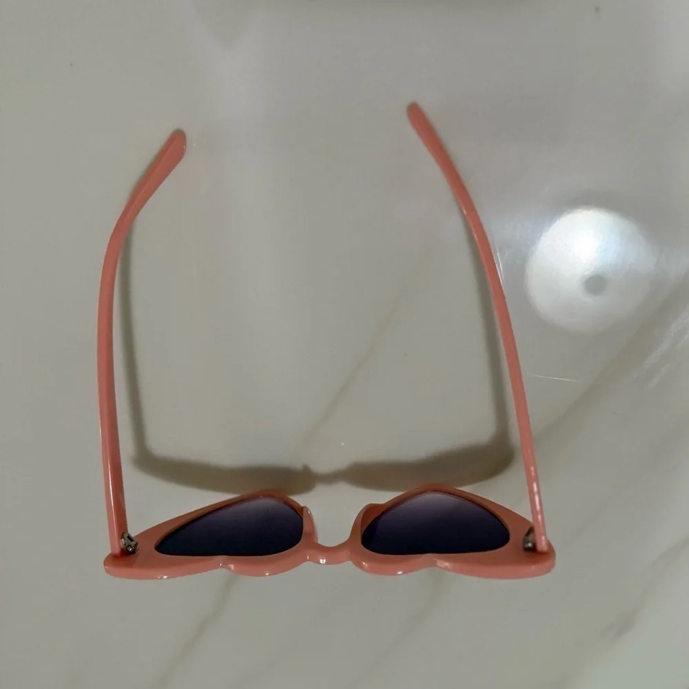 Pink Heart-Shaped Sunglasses perfect for Bachelorette or Bridal shower